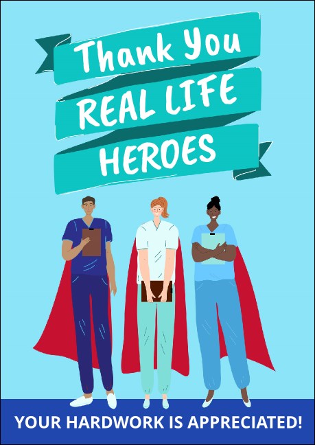 Thank You Heroes Postcard Product Front