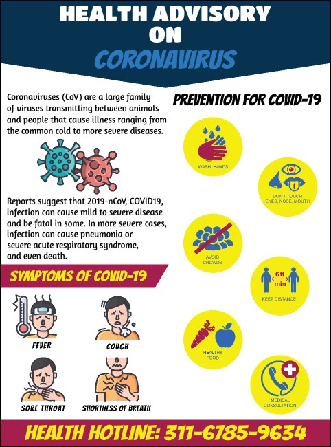 CORONAVIRUS FAQs Flyer Product Front