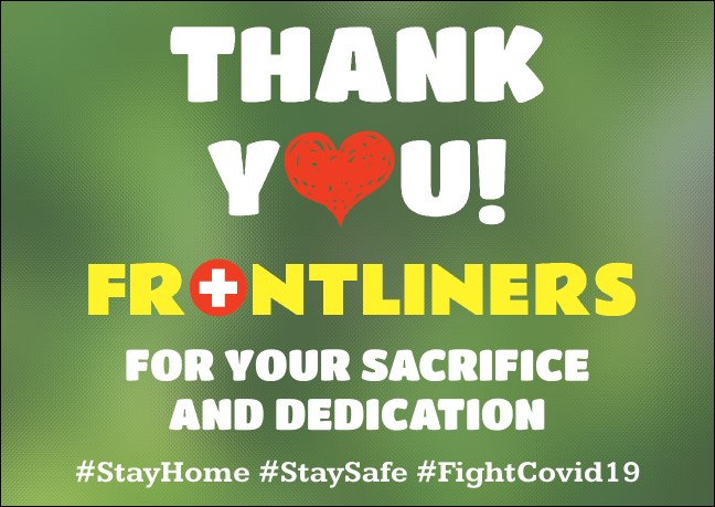 Front liners Appreciation Postcard Product Front