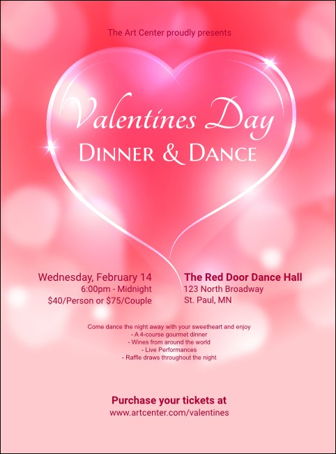 Valentines Day Date Flyer Product Front