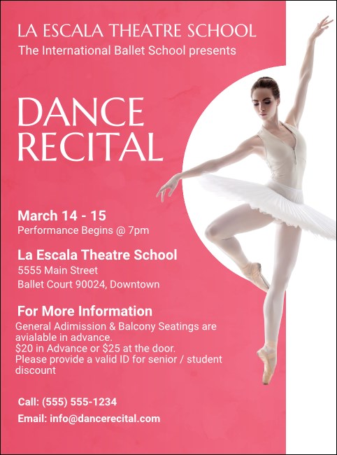 Ballet Dance Recital Flyer
