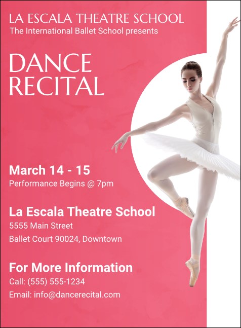 Ballet Dance Recital Invitation Product Front
