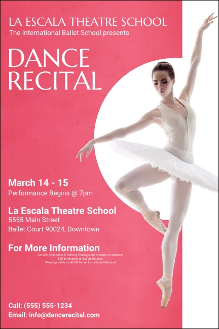Ballet Dance Recital Poster