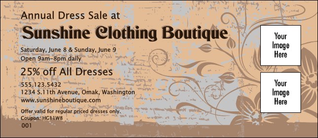 Mocha Grunge Coupon Product Front