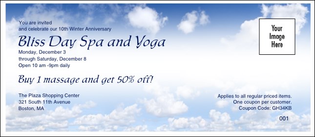 Blue Skies Coupon Product Front