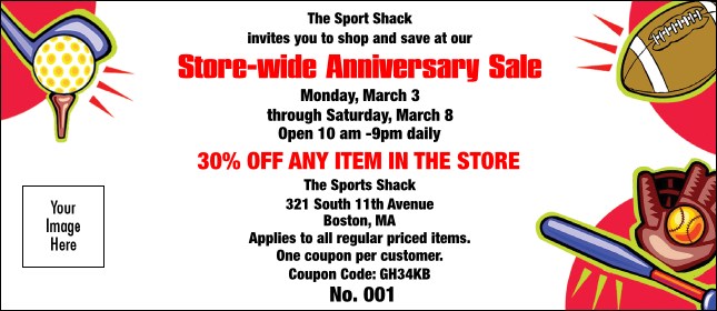 Sports Coupon-2 Product Front