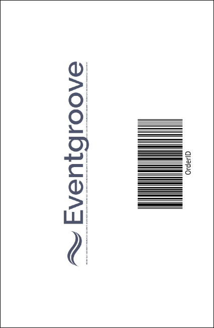 Classic Brown Pinstripe Drink Ticket Product Back