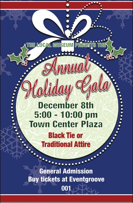 Holiday Ornament Drink Ticket