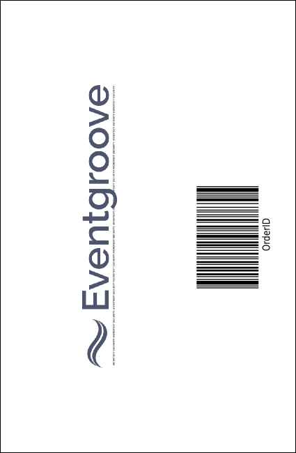 American Football Blue Drink Ticket Product Back