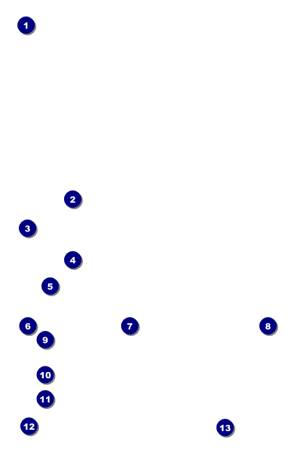 American Football Blue Drink Ticket Front Field Markers