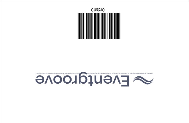Class Reunion Mascot Orange Drink Ticket Product Back