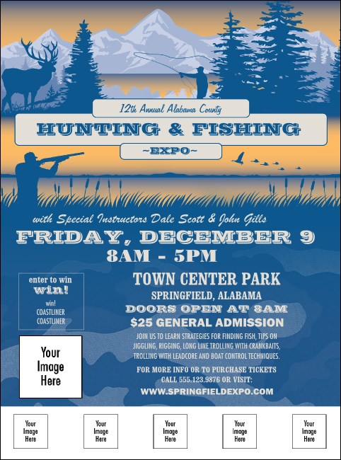 Fishing and Hunting Expo Flyer Product Front