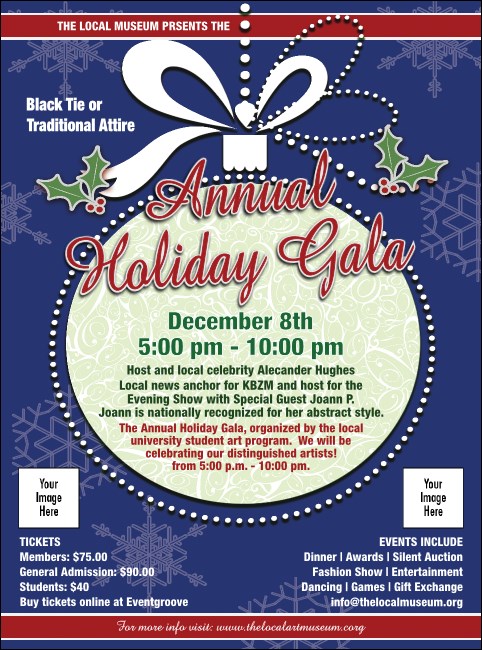 Holiday Ornament Flyer Product Front