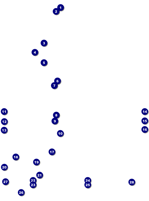 American Football Lights Flyer Front Field Markers