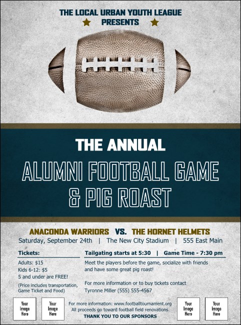 American Football Blue Flyer Product Front