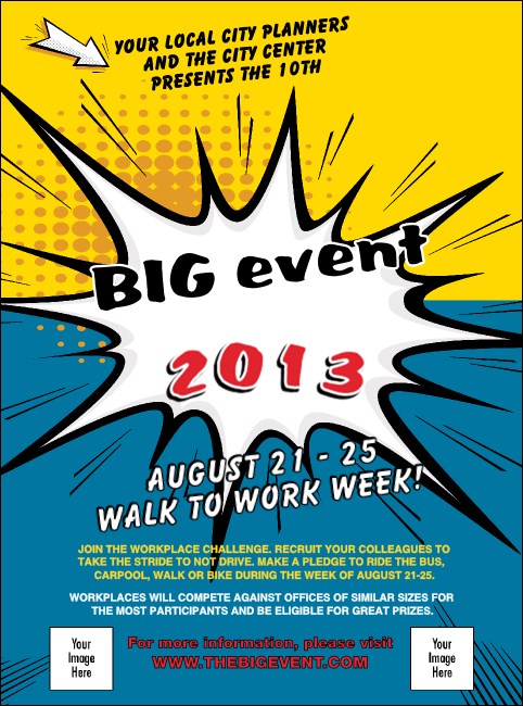 Retro Comic Book Flyer Product Front