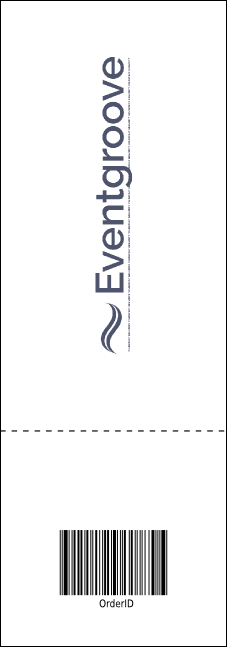 Bowling League Event Ticket Product Back