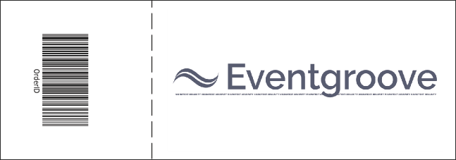 Hip Hop Green Event Ticket Product Back