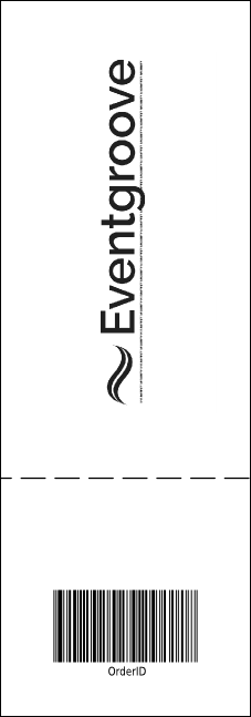 American Football General Admission Ticket 001 Product Back