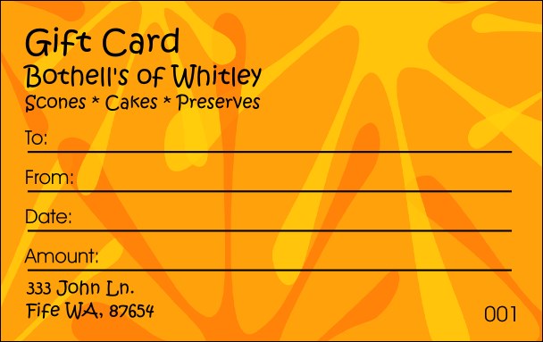 Orange Fun Gift Card
