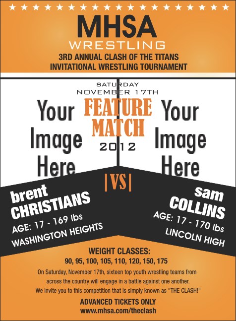 Versus Orange Invitation 