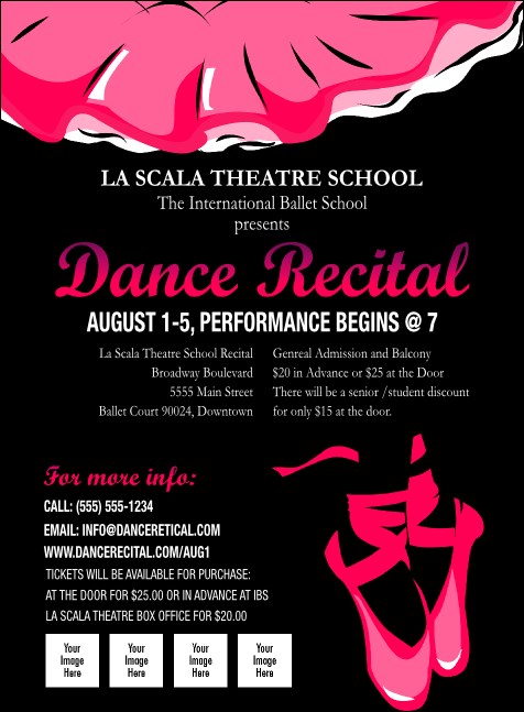 Dance Recital Invitation Product Front