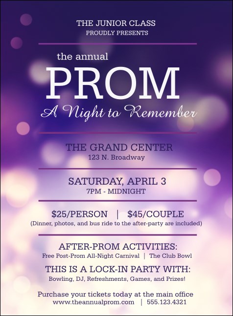 Abstract Lights Invitation Product Front