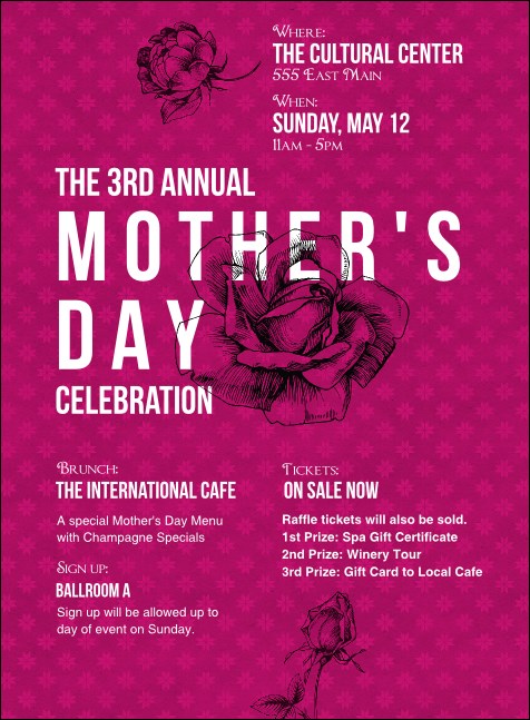 Stylish Rose Invitation Product Front