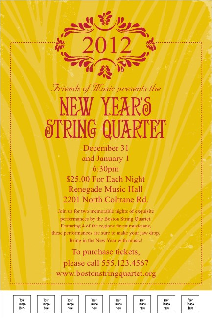 Year Gold Semi-Formal Logo Poster Product Front