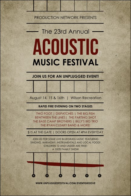 Acoustic Strings Poster Product Front