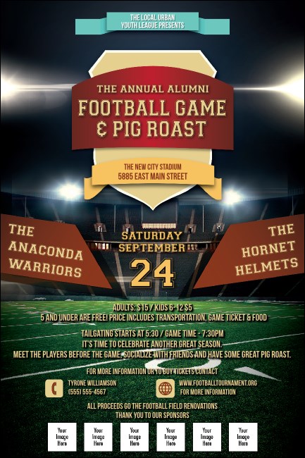 American Football Lights Poster Product Front