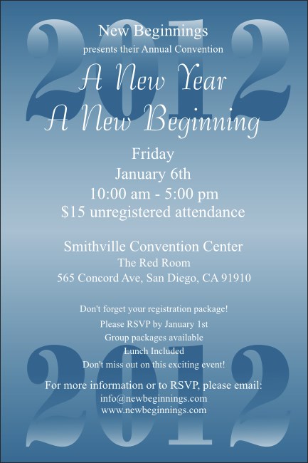 Year Poster (Blue) Product Front