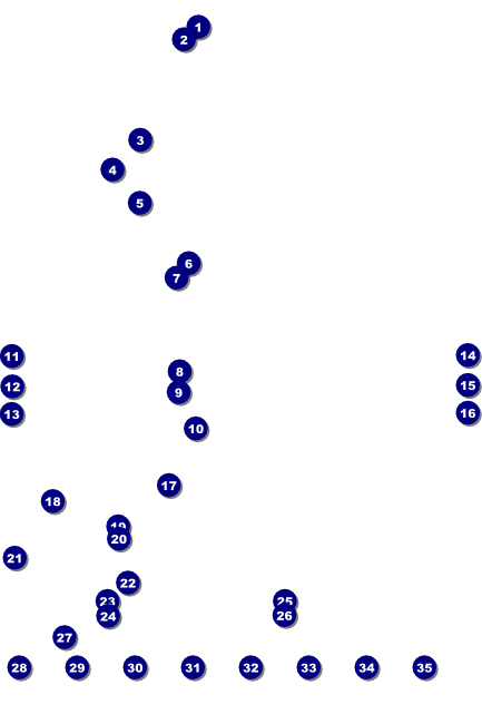 American Football Lights Logo Poster Front Field Markers