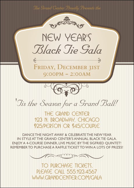 Classic Brown Pinstripe Postcard