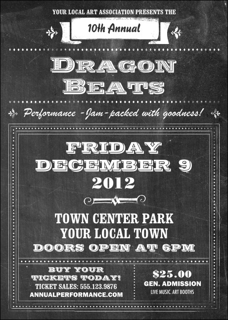 Retro Chalkboard Postcard