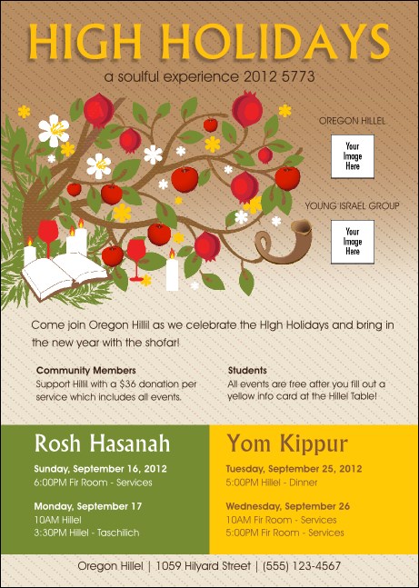 High Holidays Postcard 1 Product Front