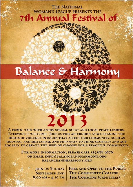 Yin Yang Postcard Product Front