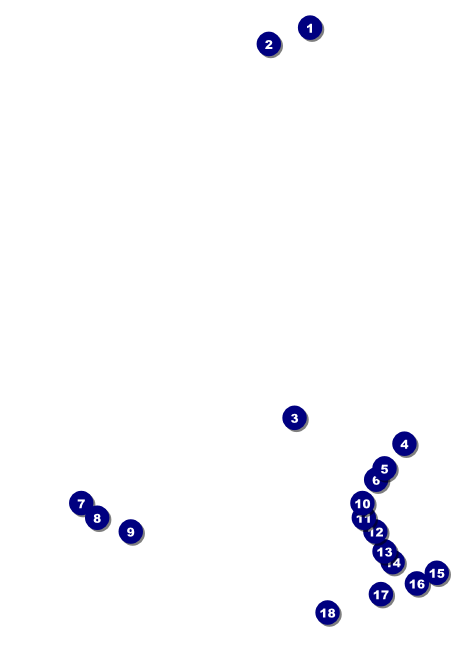 Cherry Blossom Circle Postcard Front Field Markers