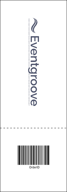 Paper Christmas Tree Red Raffle Ticket Product Back