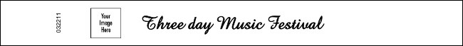 Music Festival Classic Wristband Product Front