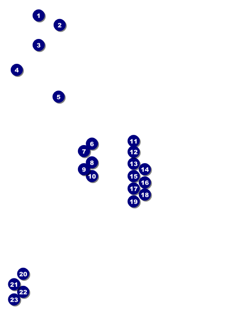 Gymnastics Invitation Front Field Markers