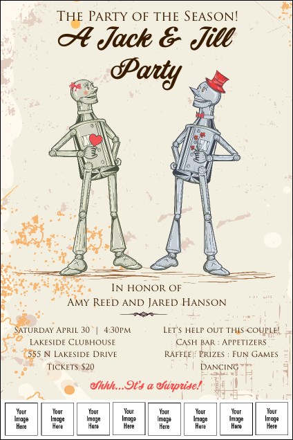 Robot Jack & Jill Logo Poster Product Front