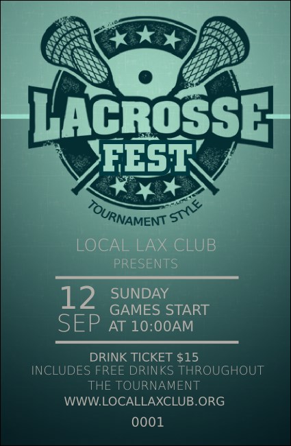 Lacrosse Drink Ticket Product Front