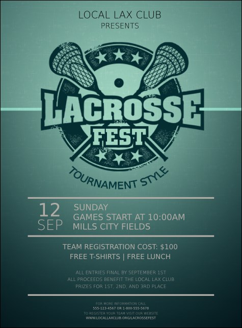 Lacrosse Flyer Product Front