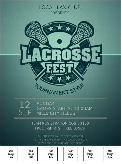 Lacrosse Logo Flyer Product Front
