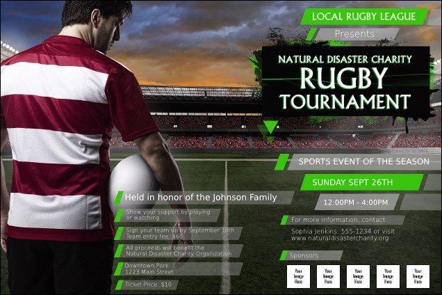 Rugby Stadium Poster Product Front