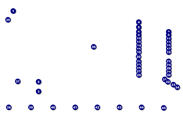 American Football Schedule Logo Poster Front Field Markers