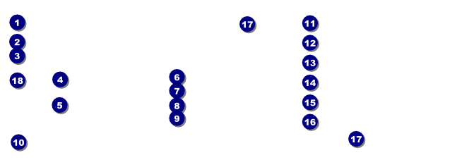 American Football Schedule Raffle Ticket Front Field Markers