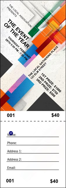 All Purpose Angle Raffle Ticket Product Front
