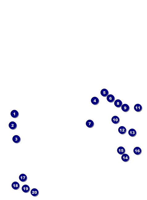 Retro Colors Invitation Front Field Markers